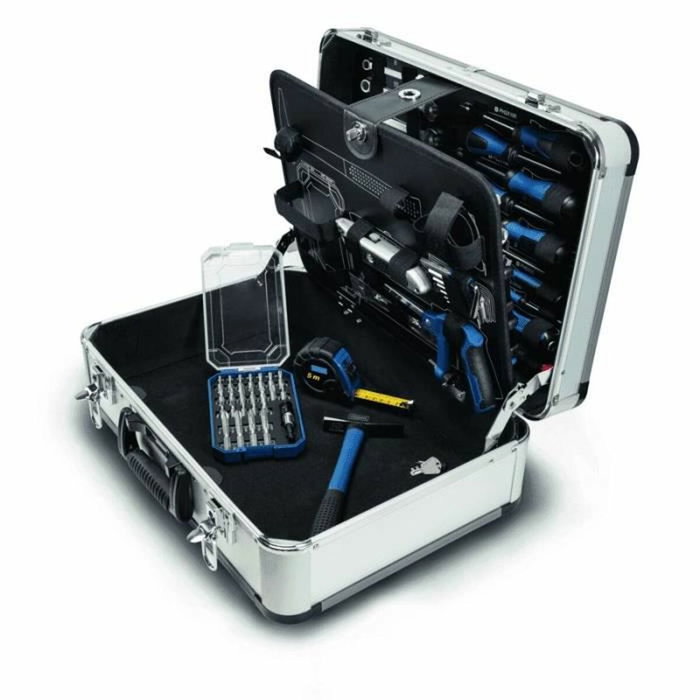 Scheppach Caja de herramientas TB150 con 101 piezas de cromo vanadio