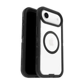 OtterBox Defender Pro XT Clear Series para Apple iPhone Air, transparente/negro