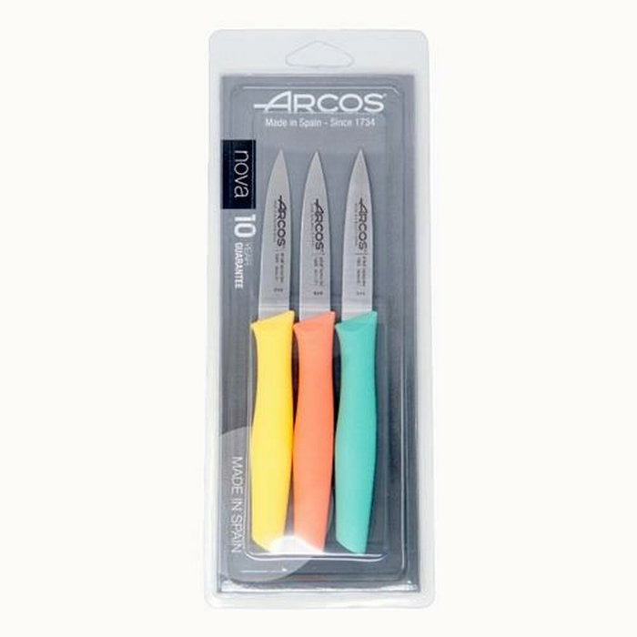 Arcos Serie Nova Cuchillos Mondadores Colores Surtidos, 3 uds.