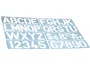 Liderpapel Plantilla de Rotulación con Letras y Números de 50 mm