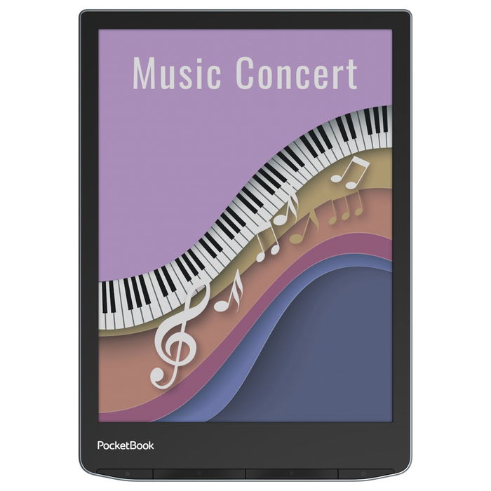 PocketBook InkPad Color 3 - Lector de eBooks con pantalla E Ink Kaleido 3 a color de 7.8 pulgadas, 32 GB, impermeable IPX8, SMARTlight, audiolibros, color Stormy Sea