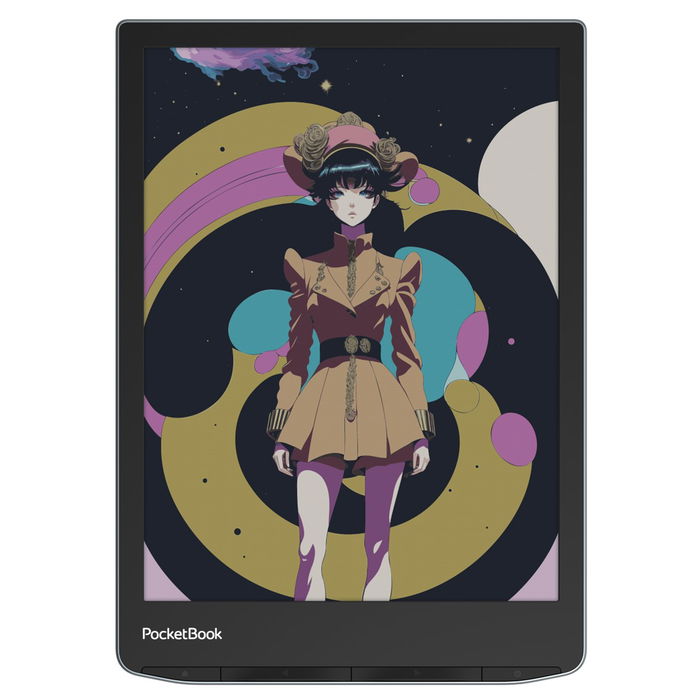 PocketBook InkPad Color 3 - Lector de eBooks con pantalla E Ink Kaleido 3 a color de 7.8 pulgadas, 32 GB, impermeable IPX8, SMARTlight, audiolibros, color Stormy Sea
