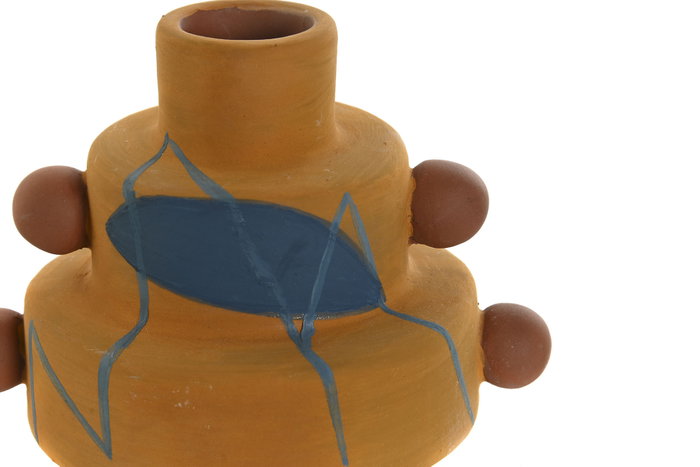 DKD Home Decor Portavelas Moderno Mostaza Azul Terracota Cerámica 8.3 x 7.7 x 11 cm (6 Unidades) DKD Home Decor Portavelas Moderno Mostaza Azul Terracota Cerámica 8.3 x 7.7 x 11 cm (6 Unidades)