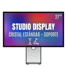 Apple Studio Display - Monitor 27" Retina 5K (5120 x 2880) con Soporte de Altura e Inclinación Ajustable, Cristal Estándar, MFEW4YP/A