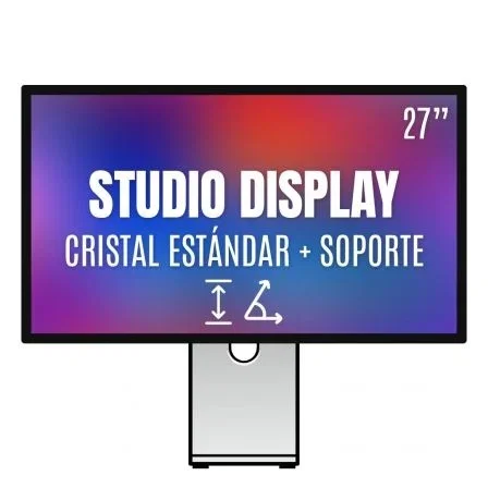 Apple Studio Display - Monitor 27" Retina 5K (5120 x 2880) con Soporte de Altura e Inclinación Ajustable, Cristal Estándar, MFEW4YP/A Apple Studio Display - Monitor 27" Retina 5K (5120 x 2880) con Soporte de Altura e Inclinación Ajustable, Cristal Estándar, MFEW4YP/A