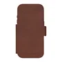 dbramante1928 Funda Lynge MS Folio para iPhone 17 Pro - Cuero Bronceado, Cierre Magnético, Compatible MagSafe, Bolsillo para 3 Tarjetas