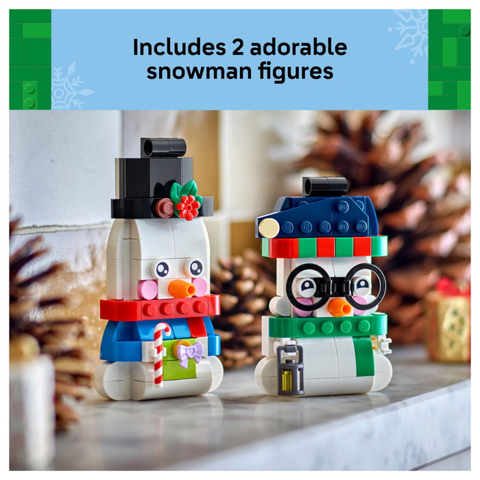 LEGO Adornos de Muñecos de Nieve 40812