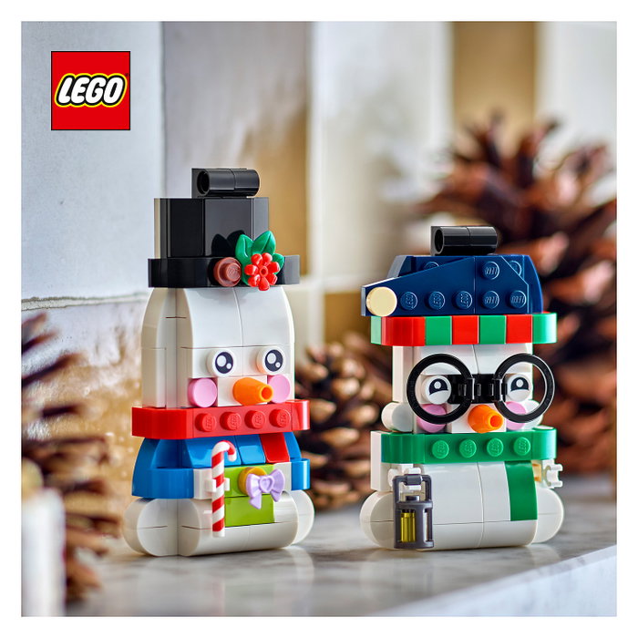 LEGO Adornos de Muñecos de Nieve 40812