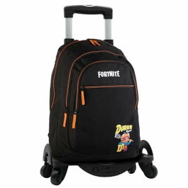 Toybags Mochila Fortnite Durrr con Doble Compartimento e Incluye Carro Negro