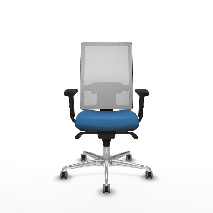 PIQUERAS Y CRESPO Silla de oficina Horna con mecanismo Sincro, Azul claro y Blanco PIQUERAS Y CRESPO Silla de oficina Horna con mecanismo Sincro, Azul claro y Blanco