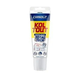 Cyanolit Total Tech Crystal Pegamento Fijador y Sellador Transparente Versátil y Flexible Tubo 125 ml AUC3045203001307