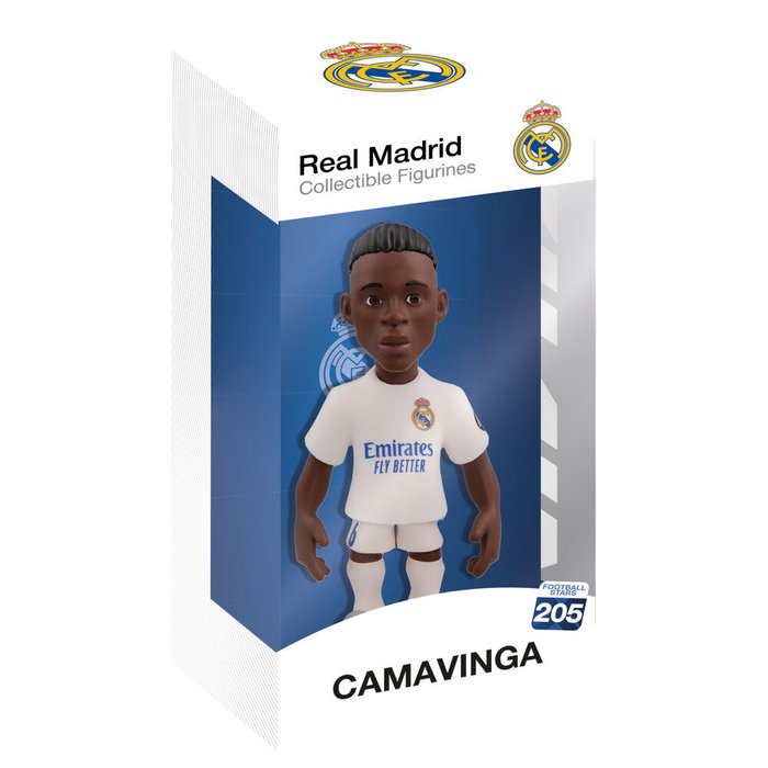 Minix Figura Coleccionable de 12 cm - Eduardo Camavinga (Real Madrid) - PVC y ABS, Licencia Oficial Minix Figura Coleccionable de 12 cm - Eduardo Camavinga (Real Madrid) - PVC y ABS, Licencia Oficial