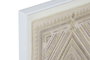 DKD Home Decor Cuadro Boho Natural Blanco Lienzo y Yute 50 x 60 x 3.8 cm (2 Unidades)