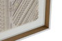 DKD Home Decor Cuadro Boho Natural Blanco Lienzo y Yute 50 x 60 x 3.8 cm (2 Unidades)