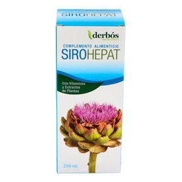 DERBOS Sirohepat Jarabe Hepático con Alcachofa y Vitaminas B, 250 ml
