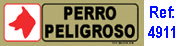 Finstock Placa Adhesiva Perro Pelipvc 53x165mm 4911 BL