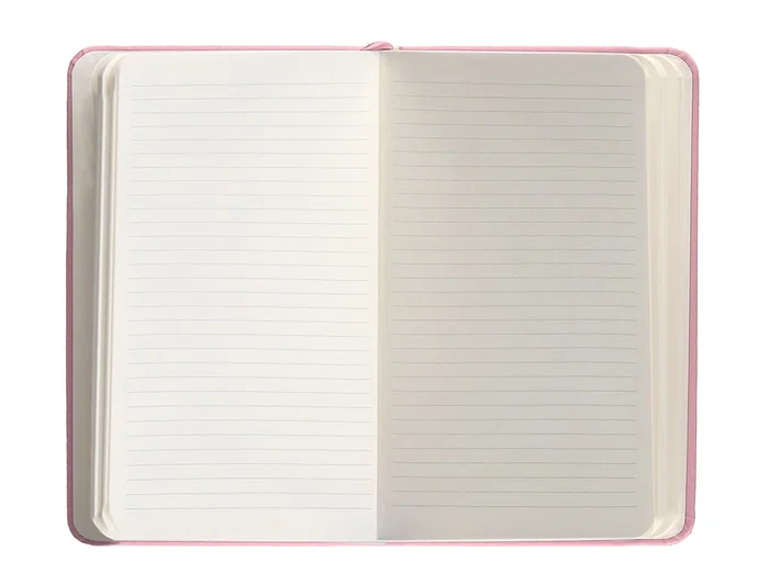 Antartik Cuaderno A6 Tapa Dura Hojas Rayas Rosa Pastel 100 Hojas 80gr FSC