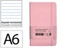 Antartik Cuaderno A6 Tapa Dura Hojas Rayas Rosa Pastel 100 Hojas 80gr FSC