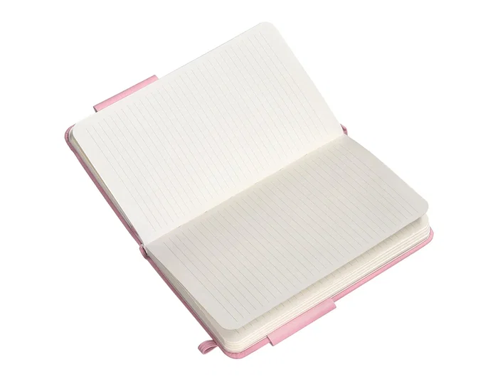Antartik Cuaderno A6 Tapa Dura Hojas Rayas Rosa Pastel 100 Hojas 80gr FSC