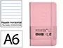 Antartik Cuaderno A6 Tapa Dura Hojas Rayas Rosa Pastel 100 Hojas 80gr FSC