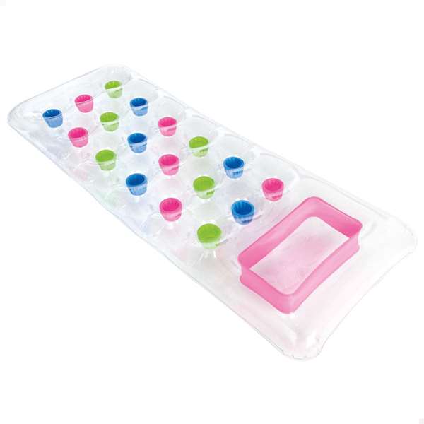 Intex - Colchoneta de Agua para Bebés de 18 Vasos, Transparente, 188x71 cm, Modelos Surtidos