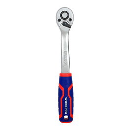Workpro Llave de Carraca de Cambio Rápido ¼ Pulg, 72 Dientes, Acero Cromado