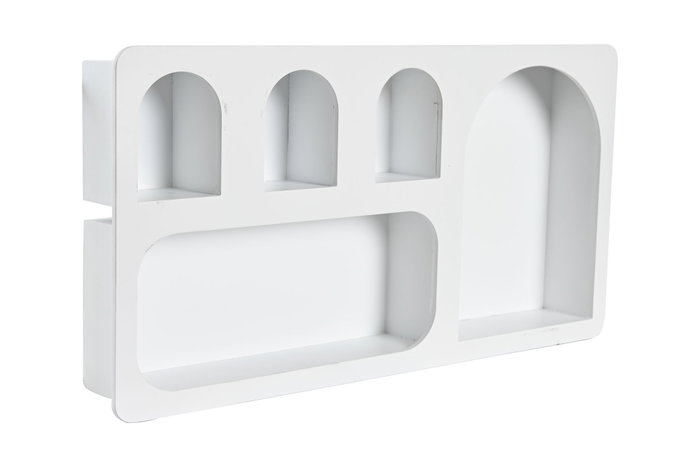 DKD Home Decor Estanteria de Pared Moderna Blanca 59 x 7 x 29 cm