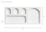 DKD Home Decor Estanteria de Pared Moderna Blanca 59 x 7 x 29 cm