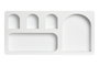 DKD Home Decor Estanteria de Pared Moderna Blanca 59 x 7 x 29 cm
