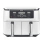 Ninja Foodi MAX AF400EUWH Freidora de Aire de Doble Zona, 9,5 L, Blanca