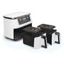 Ninja Foodi MAX AF400EUWH Freidora de Aire de Doble Zona, 9,5 L, Blanca