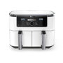 Ninja Foodi MAX AF400EUWH Freidora de Aire de Doble Zona, 9,5 L, Blanca
