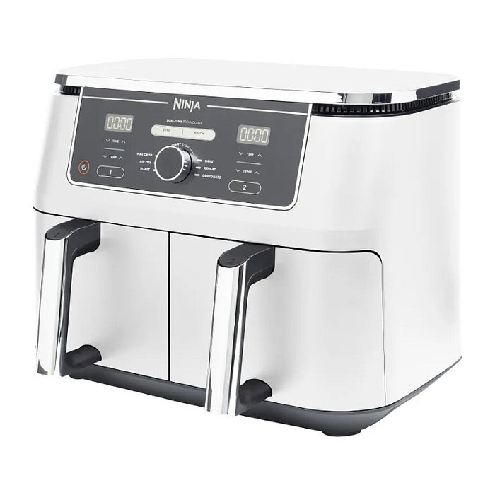 Ninja AF400EU Freidora de Aire Caliente Doble Zona 9,5L Color Blanco Ninja AF400EU Freidora de Aire Caliente Doble Zona 9,5L Color Blanco