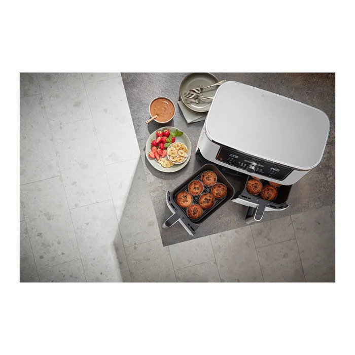 Ninja AF400EU Freidora de Aire Caliente Doble Zona 9,5L Color Blanco Ninja AF400EU Freidora de Aire Caliente Doble Zona 9,5L Color Blanco