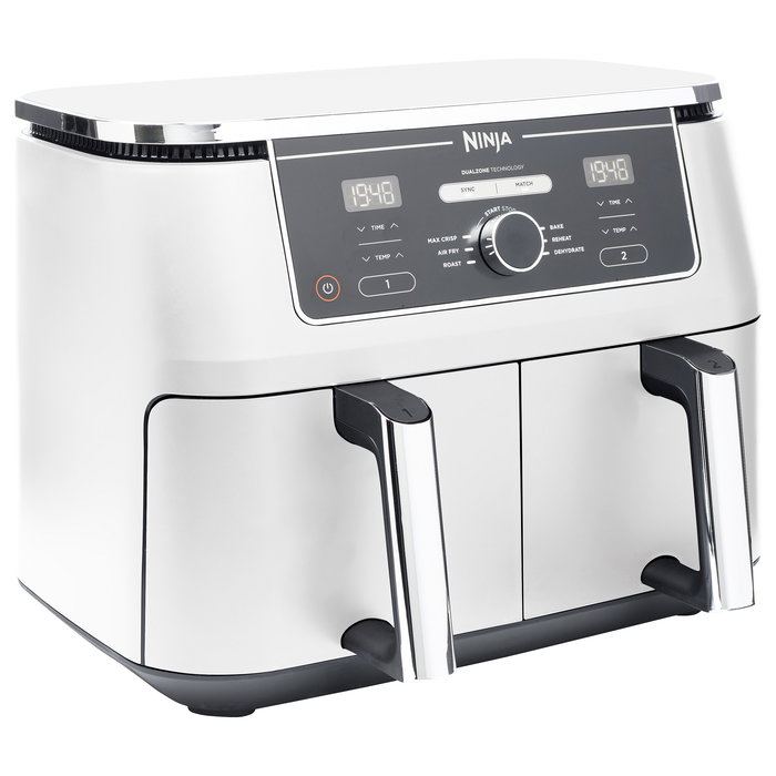 Ninja AF400EU Freidora de Aire Caliente Doble Zona 9,5L Color Blanco Ninja AF400EU Freidora de Aire Caliente Doble Zona 9,5L Color Blanco