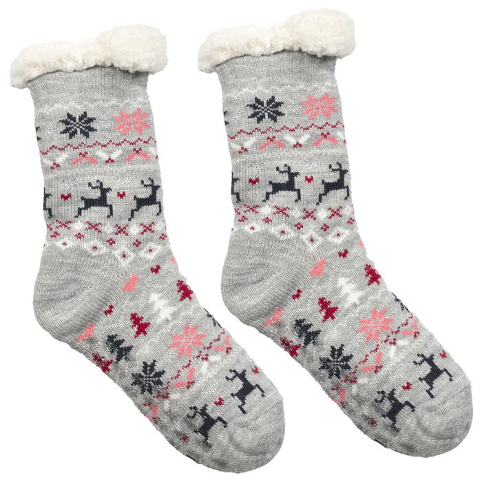 Sensly Calcetines Invierno Sherpa Antideslizantes para Casa Talla 39/42