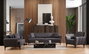 Atelier Del Sofa Sofá de 1 Plaza Hamlet Dark Grey, Comodidad y Estilo para tu Hogar, 90x95x77 cm