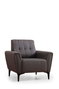 Atelier Del Sofa Sofá de 1 Plaza Hamlet Dark Grey, Comodidad y Estilo para tu Hogar, 90x95x77 cm