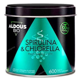 ALDOUS BIO Espirulina Y Chlorella Bio 600 Comp