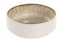 DKD Home Decor Bol de Gres Esmaltado Beige 16x16x5,5 cm