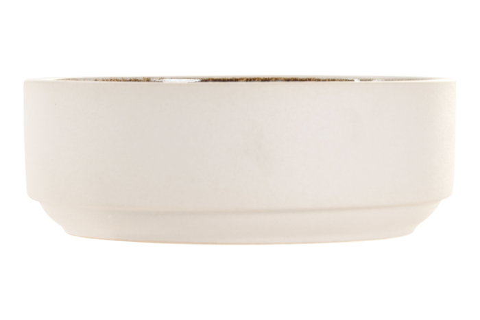DKD Home Decor Bol de Gres Esmaltado Beige 16x16x5,5 cm