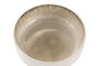 DKD Home Decor Bol de Gres Esmaltado Beige 16x16x5,5 cm