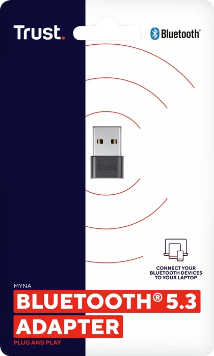 Trust Adaptador Bluetooth 5.3 Myna 25329 Negro Trust Adaptador Bluetooth 5.3 Myna 25329 Negro