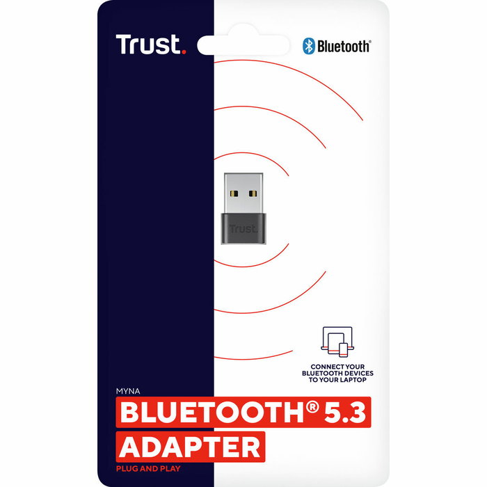 Trust Adaptador Bluetooth 5.3 Myna 25329 Negro Trust Adaptador Bluetooth 5.3 Myna 25329 Negro
