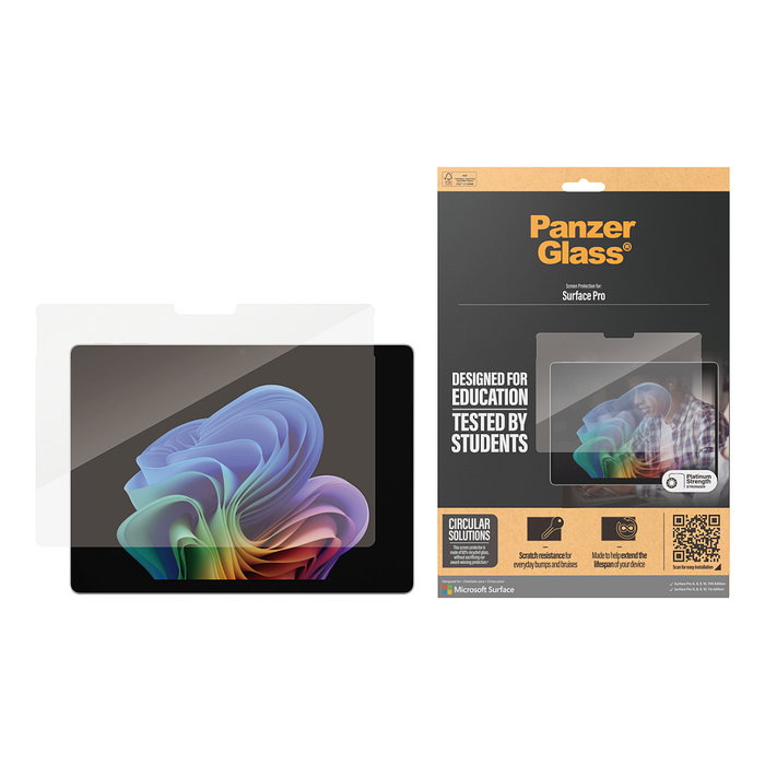 PanzerGlass Protector de Pantalla Ultra-Wide Fit para Microsoft Surface Pro X/8/9/10/11/12