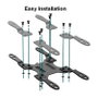 Equip 650150 Adaptador VESA para Monitor 23-42 Pulgadas, 30 kg, Negro, Acero Inoxidable