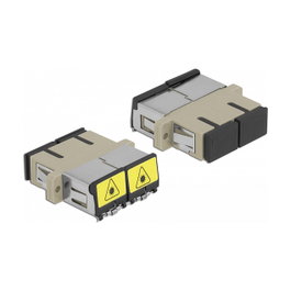 DeLOCK Acoplador de Fibra Óptica SC Duplex Hembra a SC Duplex Hembra Multimodo Beige