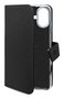 Celly WALLYMAG Funda cartera con imitación piel compatible con MagSafe para Apple iPhone 17, 16 cm (6.3"), Negro, resistente a rayones, con soporte y 3 bolsillos para tarjetas