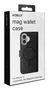 Celly WALLYMAG Funda cartera con imitación piel compatible con MagSafe para Apple iPhone 17, 16 cm (6.3"), Negro, resistente a rayones, con soporte y 3 bolsillos para tarjetas