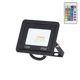 Proyector LED RGBW 10W con Mando a Distancia para Exteriores